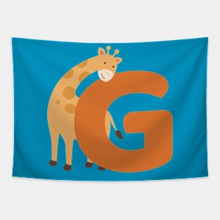 Animal alphabet G Tapestry