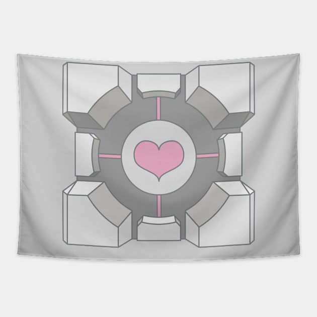 Companion Cube Tapestry by TASCHE