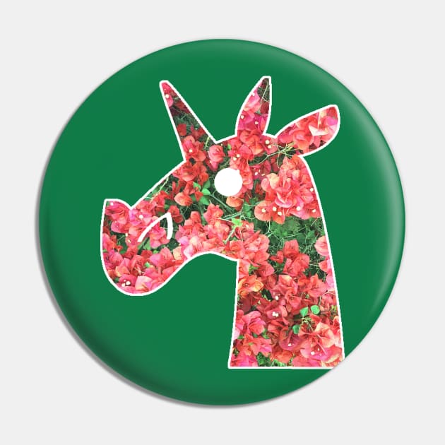 Bougainvillea Unicorn Pin by Thatssounicorny