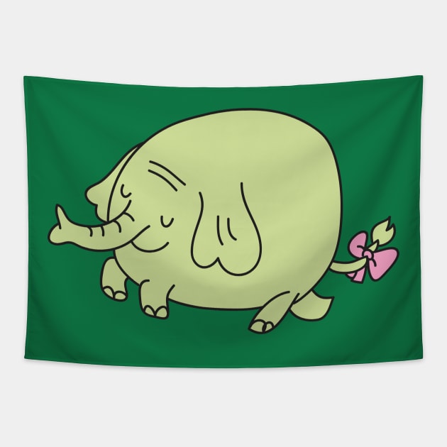 Cute Elephant Tapestry by ptdoodles