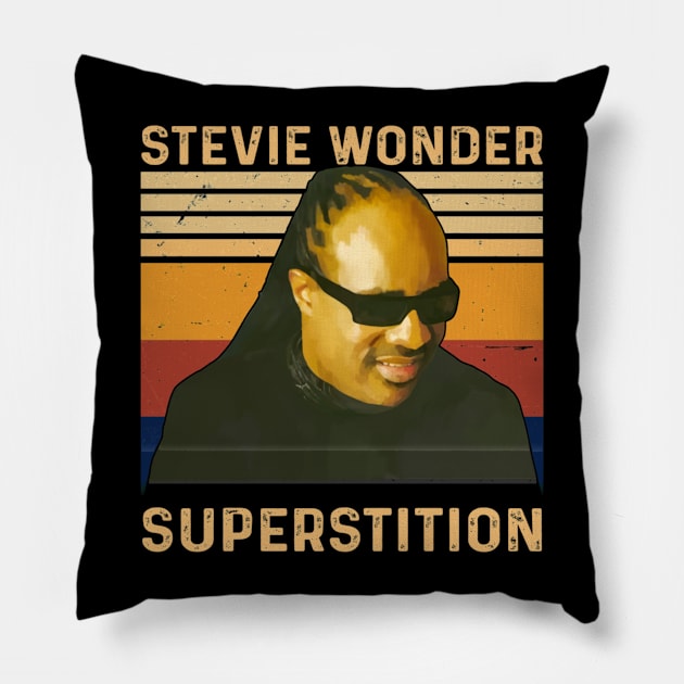 Master Blaster - Jammin' with Stevie Wonder Pillow by goddessesRED