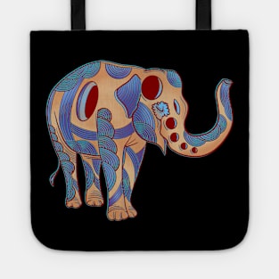 Happy little decorated elephant Tote