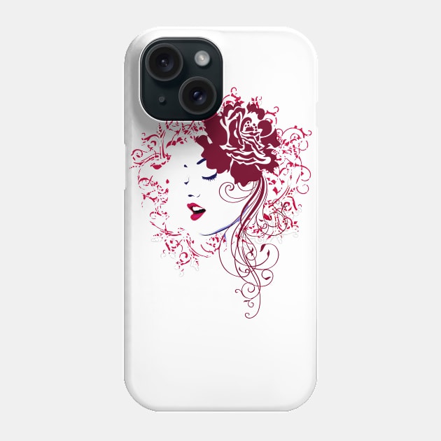 Red Rose Phone Case by 3ddream