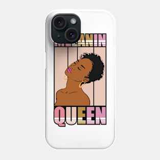 Black American Woman. Black Beauty, Melanin Queen Phone Case