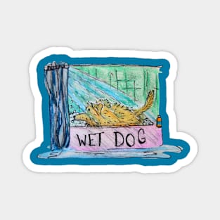 Wet Dog Magnet