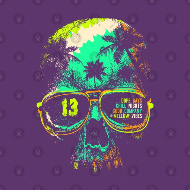 Chill Vibes Skull by spicoli13