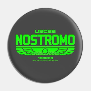 WeyLand -Yutani Nostromo green logo Pin