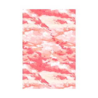 Peachy Pink Color Sky T-Shirt