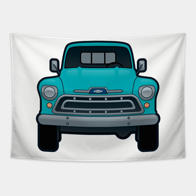 1957 Chevy Truck Tapestry by beopots