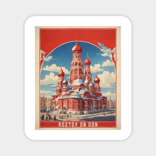 Rostov-On-Don Russia Vintage Tourism Travel Poster Magnet