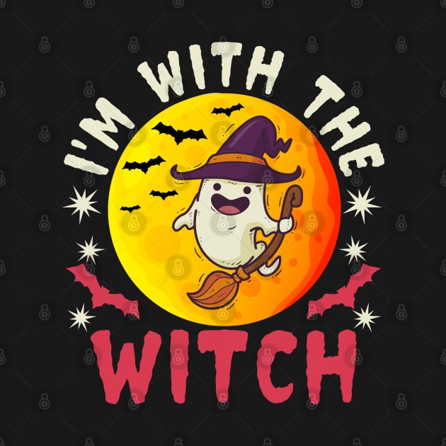 Funny I’m With The Witch Halloween by koolteas