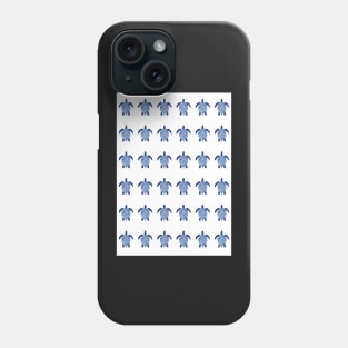 Sea Turtle Pattern in Indigo Phone Case