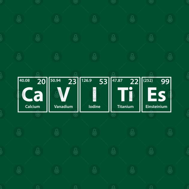 Cavities (Ca-V-I-Ti-Es) Periodic Elements Spelling by cerebrands