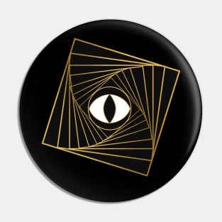 All Seeing Eye Black Pin