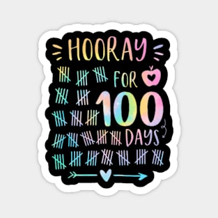 Happy 100th Day Of School Hooray For 100 Days Teachers Kids Magnet