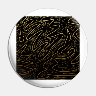 Abstract gold design Pin