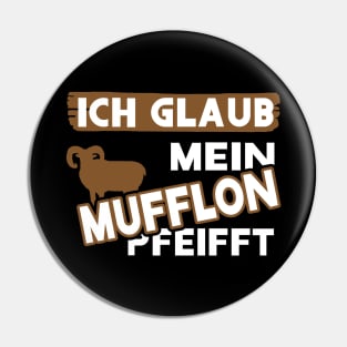 Mufflon Fährte Jagen Hörner Jagd Natur Spruch Pin