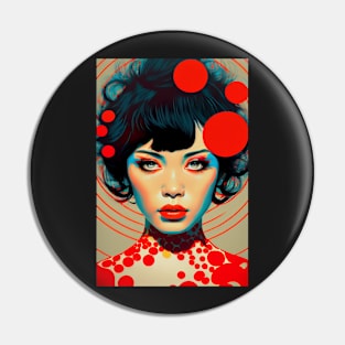 Modern woman in pop-art style Pin