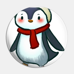 Cute Penguin Drawing Pin