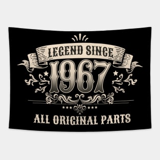 Retro Vintage Birthday Legend since 1967 All Original Parts Tapestry