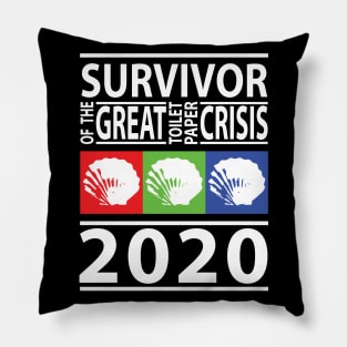 3 Seashells Toilet Paper Survivor 2020 (WHITE RGB) Pillow