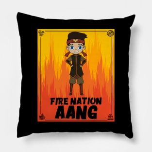 FIRE NATION AANG-KUZON AVATAR CUTE CHIBI POSTER Pillow