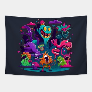 The nostaligic monsters come out to play! Tapestry