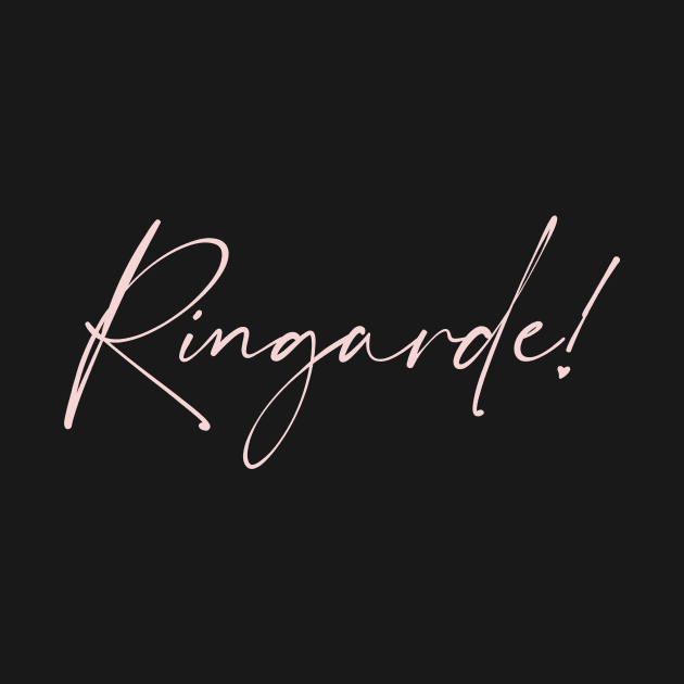 Ringarde- Basic B written in a subtle pink, perfect for the darker backgrounds by Tana B 