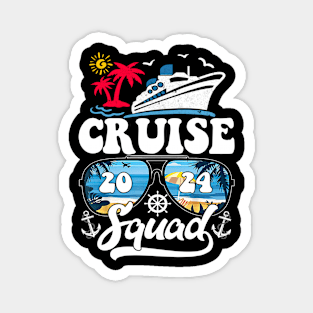 Cruise Squad 2024 Family Vacation Matching Family Group Magnet