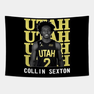 Utah Jazz Collin Sexton 2 Tapestry