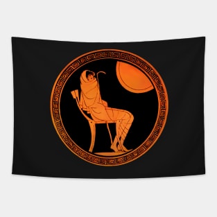 Achilles Mourning Attic kylix Tapestry