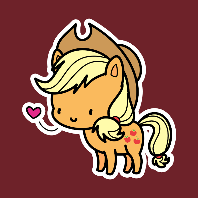 Applejack chibi by Drawirm