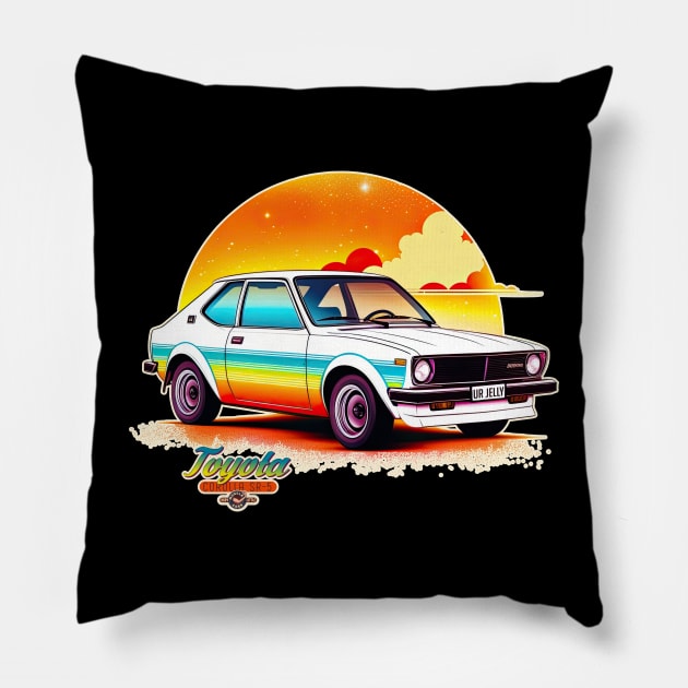 Toyota Corolla SR-5 Very Little Muscle Car Pillow by DanielLiamGill