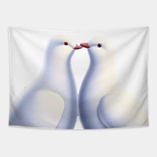 Pride: Dove Love No. 2 (no fill - Light Background) Tapestry