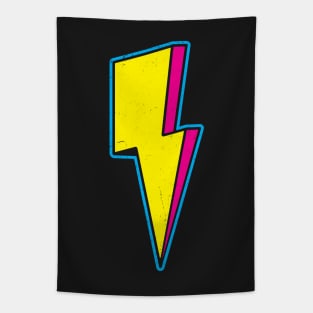 Retro 3D Lightning Bolt Tapestry