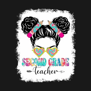 Second Grade Rainbow Girls Boys Teacher Team 2nd Grade Squad T-Shirt