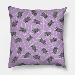 Kawaii spider pattern pastel goth Pillow