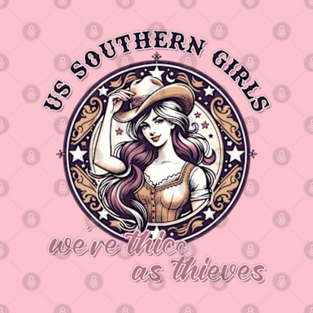 Us Southern Girls, We're Thicc as Thieves by Cun-Tees!