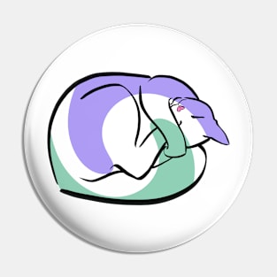 Genderqueer Pride Cozy Kitty Pin