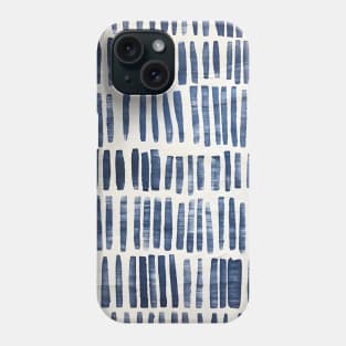 Indigo Blue and White Mud Cloth Phone Case