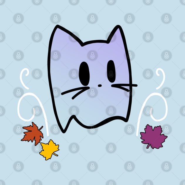 Cute and Spooky Ghost Kitty Cat by Cheesy Pet Designs