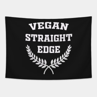 Vegan straight edge Tapestry