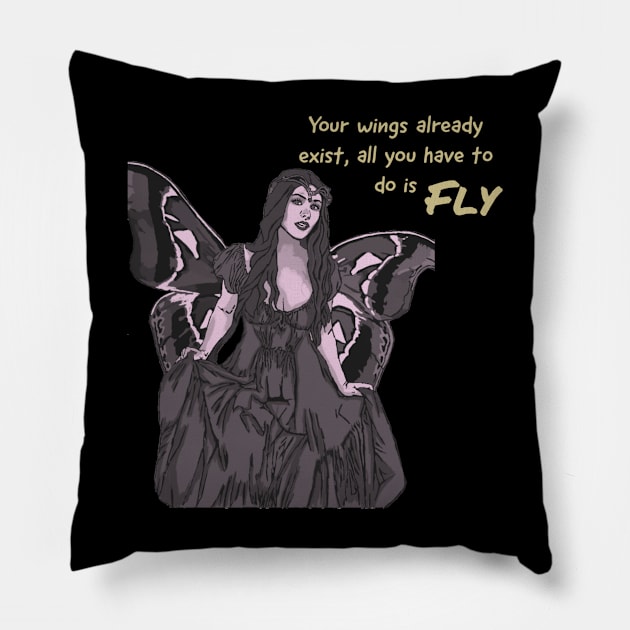 Butterfly Monarch Queen Pillow by DravenWaylon