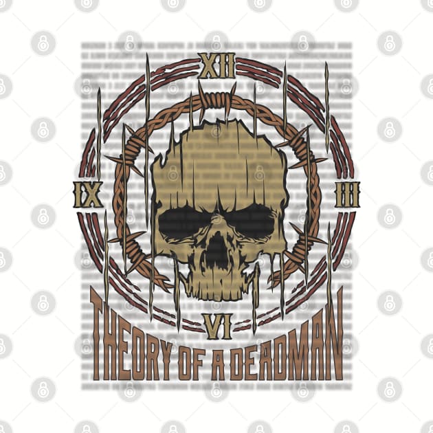 Theory of a Deadman Vintage Skull by darksaturday