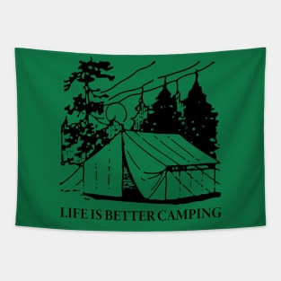 Life Is Better Camping Tapestry