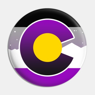 Colorado Flag Ace Asexual Pride Pin