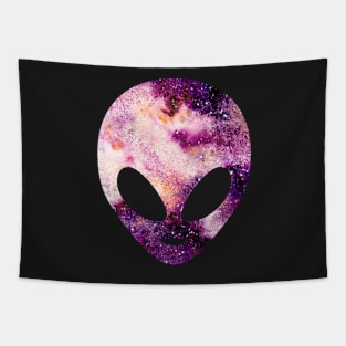 Alien Head - Space Galaxy Tapestry