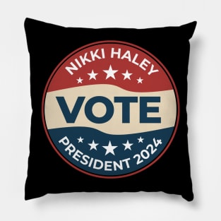 Vote Nikki Haley 2024 Pillow