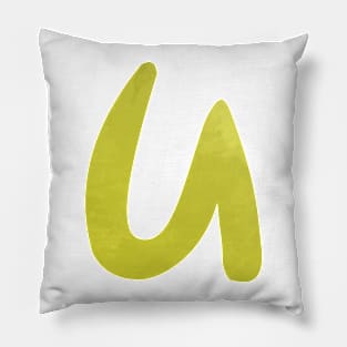 u Inspired Silhouette Pillow