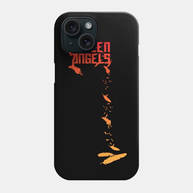 Fallen angels-orange/red Phone Case by God Given apparel